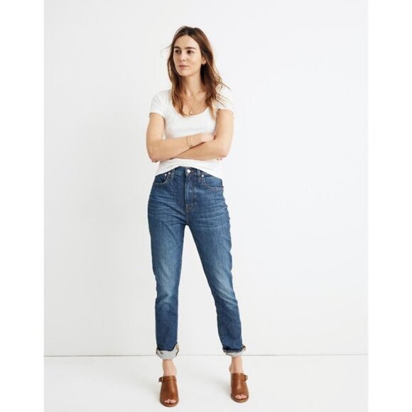 Madewell The High-Rise Slim Boyjean Jeans NWT - Picture 1 of 3